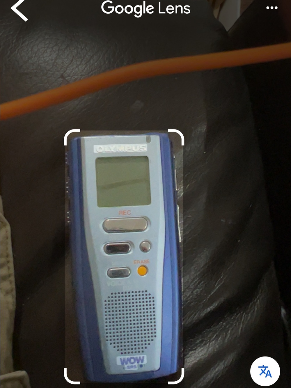 Olympus Portable Voice Recorder in Blue and Silver